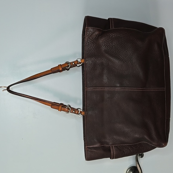 Coach X-Large Chelsea Brown Pebbled Leather Tote - Picture 2 of 14